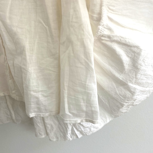 Deluc White Lined Smocked Waist Dress - Picture 7 of 10